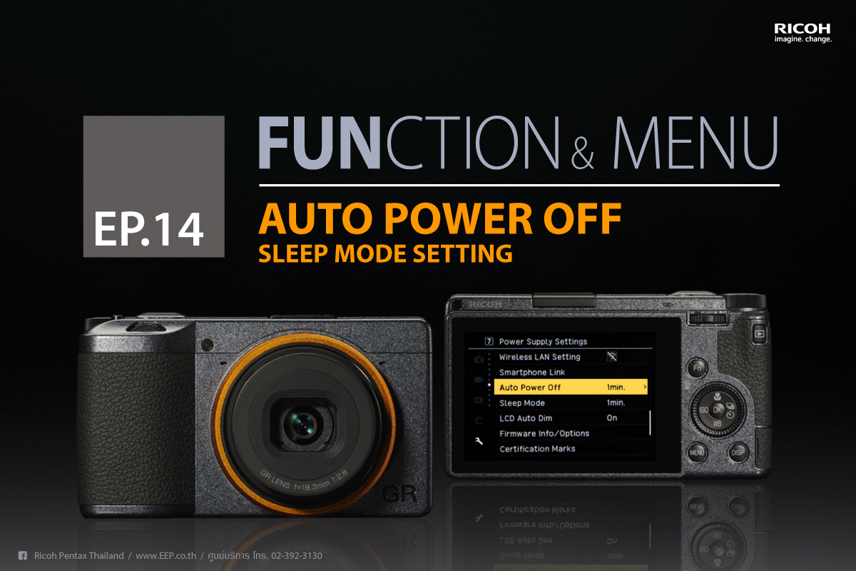 RICOH Function & Menu : Auto Power Off / Sleep Mode Setting