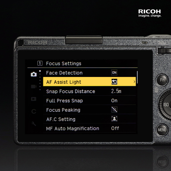 Af Assist Light Ricoh Ricoh Function & Menu : AF ASSIST LIGHT SETTING