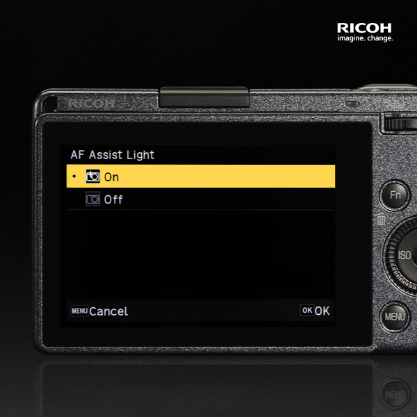 Af Assist Light Ricoh Ricoh Function & Menu : AF ASSIST LIGHT SETTING