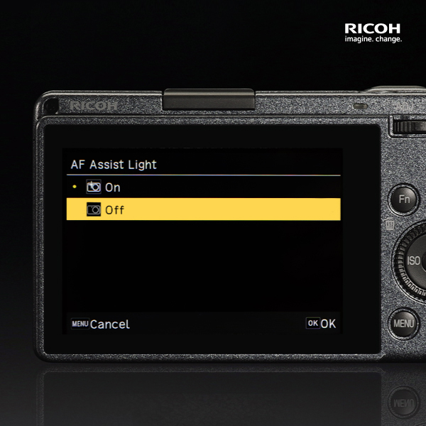 Af Assist Light Ricoh Ricoh Function & Menu : AF ASSIST LIGHT SETTING