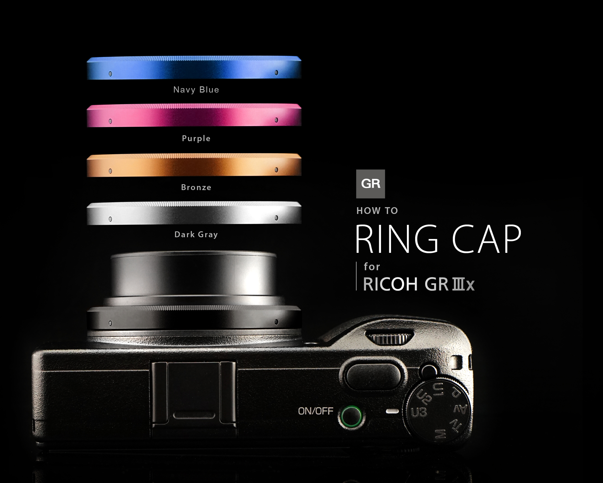 GR HOW TO : RING CAP for RICOH GR IIIx